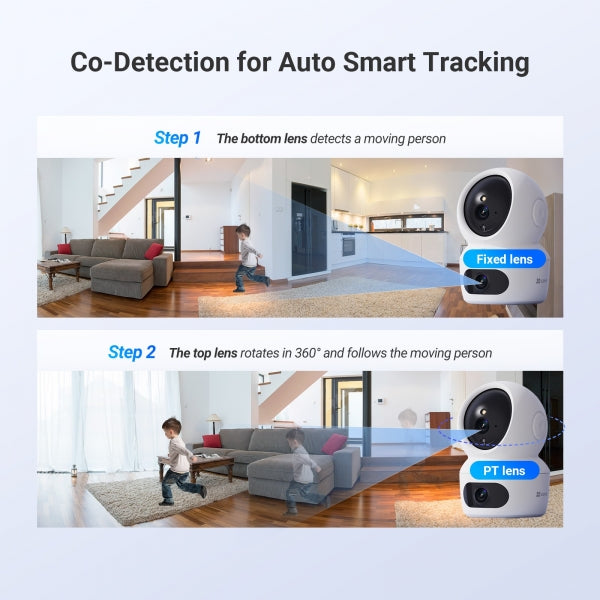 Ezviz Telecamera IP Dual 2K per interni - H7c Ezviz Telecamera IP Dual 2K per interni - H7c